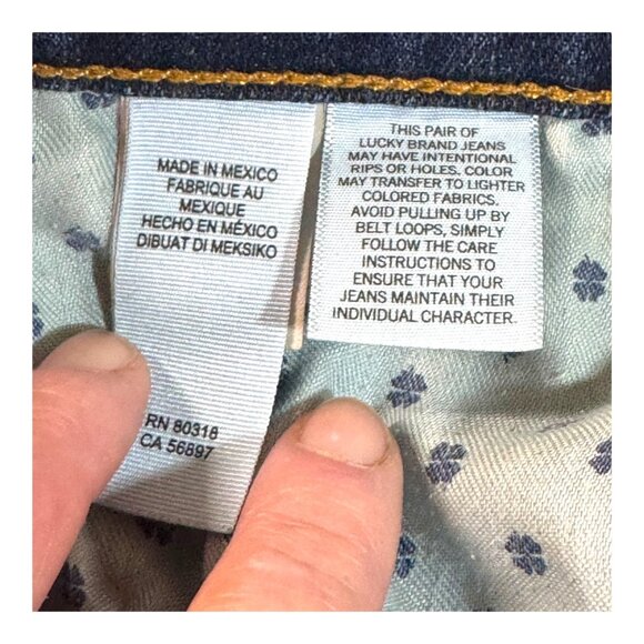 Lucky Brand Sweet Straight Medium Wash Denim Jeans Handcrafted Los Angeles Y2K - Picture 7 of 10